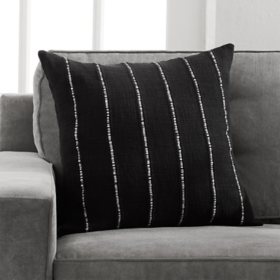Member's Mark Textured Stripe Woven Decorative Pillow, 20" x 20"
