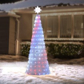 Member's Mark Pre-Lit 6' Color-Changing Tree Décor with 19 Functions (White)		
