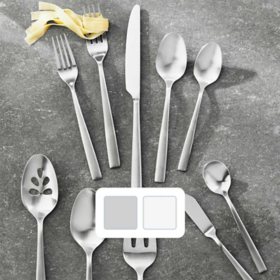 Member's Mark Premium 65 Piece Stainless Steel  Flatware Set (Assorted Finishes)