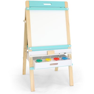  Portable Desktop Tabletop easel for kids, 2 Sided Dry Erase  Chalkboard & White Board, Dry Erase Easel for Kids, Art Easel set for  Toddler & Kids 3 4 5 6 7