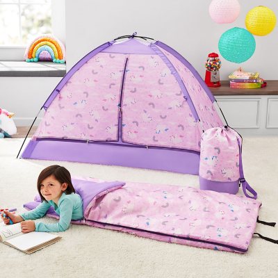 Camping Slumber Sleeping Bag with Backpack Disney Princesses Girl Age 3+  NEW