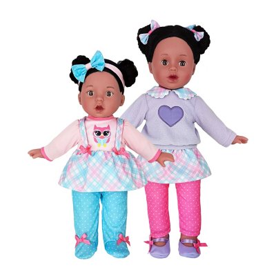 Celebrating twins vinyl doll sales set