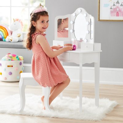 Member's Mark Vanity Set with Lights, Pink