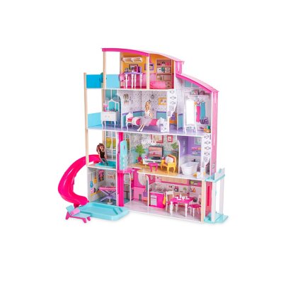 EP EXERCISE N PLAY Dollhouse Dream House Building Toys, Large Doll House  with 2 Dolls and Furniture Accessories 8 Rooms Miniature Dreamhouse for  Toddlers Kids Girls 3 4 5 6 7 Year