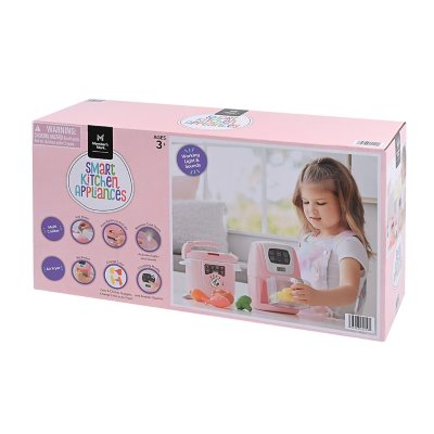 Kids Air Fryer Set Color Changing Little Chef Pretend Play Grill