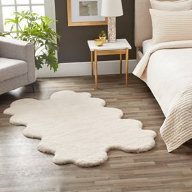Member's Mark Luxe Faux Fur Rug - 5'9"x 3'6"(Assorted Colors)
