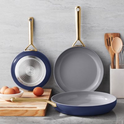 Member's Mark 3-Piece Modern Ceramic Fry Pan Set (Assorted Colors) - Sam's  Club