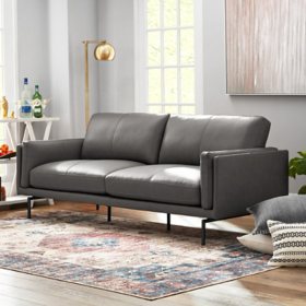 Member's Mark Asher Modern Leather Sofa, Assorted Colors