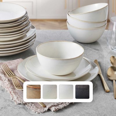 Stoneware dinnerware clearance sets for 8