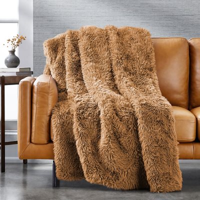 Alaska faux fur throw hot sale