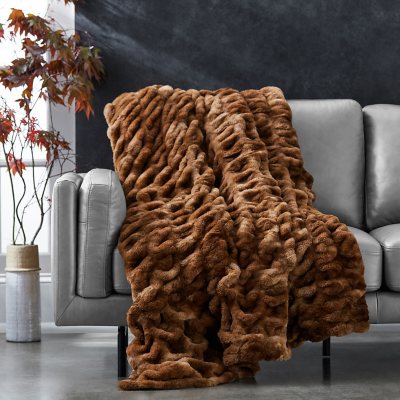 Luxe faux fur blanket new arrivals