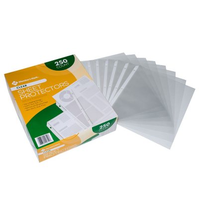 400 Sheets Clear Page Protectors for 3 Ring Binder Document Paper Sheet  Sleeves