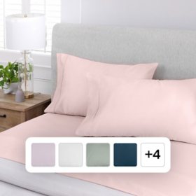 Member's Mark 450-Thread-Count Solid Pillowcases, Set of 2, Assorted Colors and Sizes