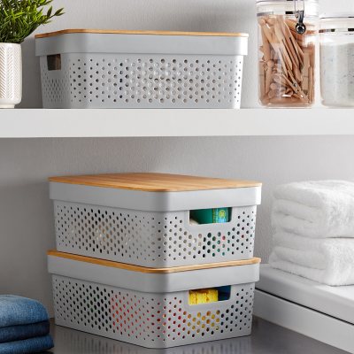 Member's Mark Multipurpose Storage Bins with Bamboo Lids - Set of 3,  Available in Small, Medium and Large - Sam's Club