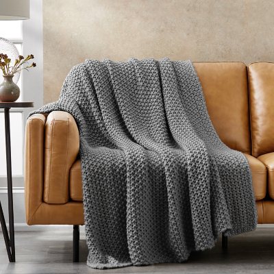 Member s Mark Oversized Chunky Knit Throw 60 x 70