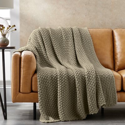 Oversized chunky throw cheap blanket