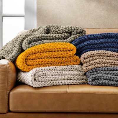 Tesco chunky knit discount throw