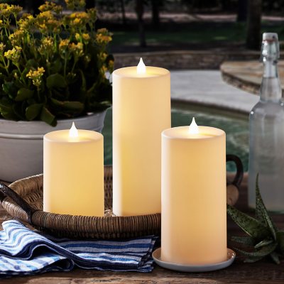 Member's Mark Outdoor Flameless Candle - 3 Pack