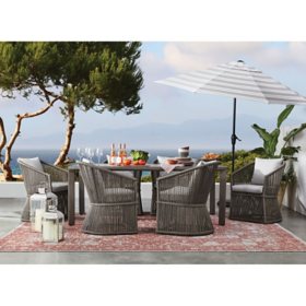 Member's Mark Eli 7-Piece Outdoor Cushioned Dining Set 