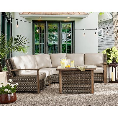 Member s Mark Bungalow 4 Piece Fire Pit Sectional Set Sam s Club