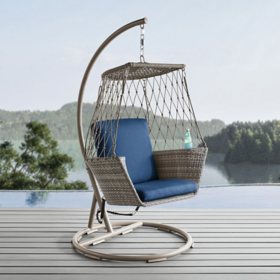 Member's Mark Bisbee Rope Swing Hanging Chair - Spectrum Indigo