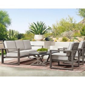 Member's Mark Cahaba 4-Piece Deep Seating Set - Cast Silver