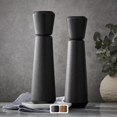 Nambe Portables Acacia Wood Salt Or Pepper Mill, Refillable Spice Grinder,  Manual Salt Or Peppercorn Grinder, Wooden Mill With Handle : Target