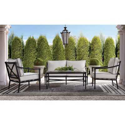 Member’s Mark Sheffield 4-Piece Loveseat Seating Patio Set