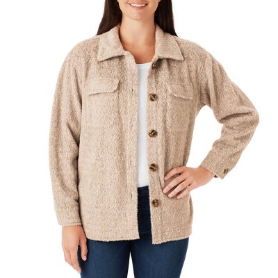 Member's Mark Ladies Plush Shirt Jacket