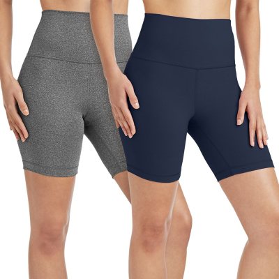 Member's Mark Ladies 2 Pack Zen High Rise 7 Bike Shorts - Sam's Club