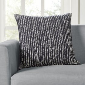 Member's Mark Lana Woven Stripe Decorative Pillow, 22" x 22"