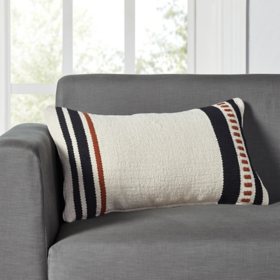 Member’s Mark Mud Woven Stripe Decorative Pillow, 14" x 24"