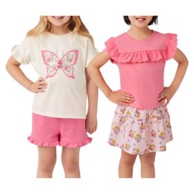 Member's Mark Girls' Infant/Toddler 4 Piece Playwear Set