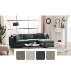 Member’s Mark Lindsey Modular Fabric Sofa with Storage Ottoman