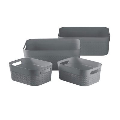 Member's Mark Storage Bins, Assorted Colors (4 pk.) - Sam's Club