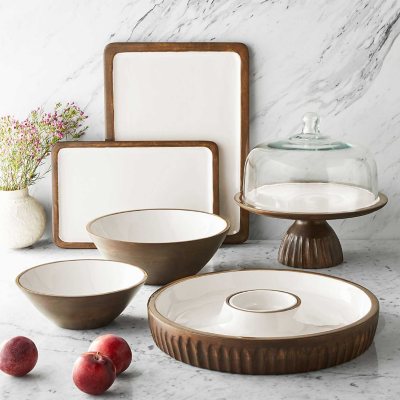 Member's Mark Acacia Wood Salad Bowl with Servers - Sam's Club