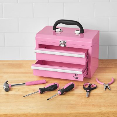 Mini Tool Kit Home Tool Set Small Tool Box Kit Pink Tools & Home