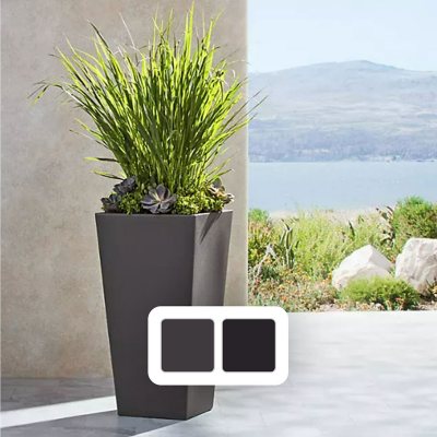 Member's Mark Tall Square Planter black color 