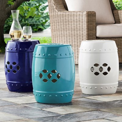 Ceramic decorative deals garden stool