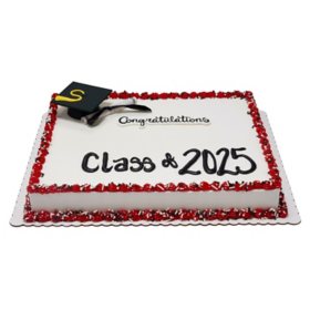 Custom Graduation Half Sheet Cake