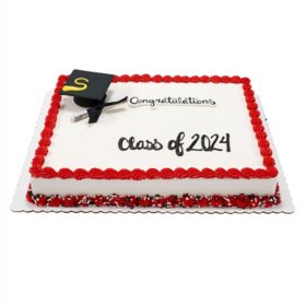 Custom Graduation Half Sheet Cake