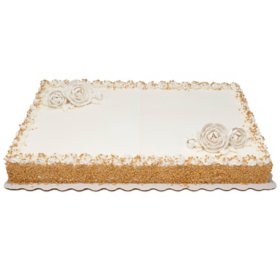 Shimmering Elegance Full Sheet Cake, Gold