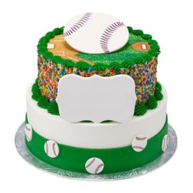 Baseball Two-Tier Cake