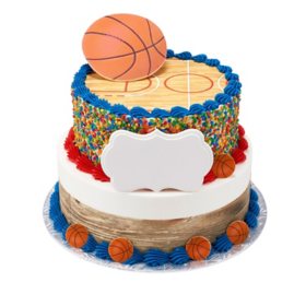 Basketball Two-Tier Cake