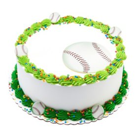 Baseball 10" Double Layer Cake