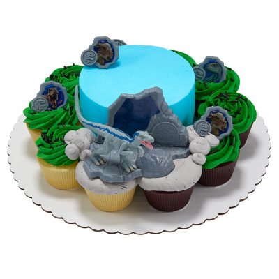 Jurassic World 5" Cake with 10 Cupcakes Sam's Club