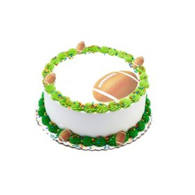 Football 10" Double Layer Cake