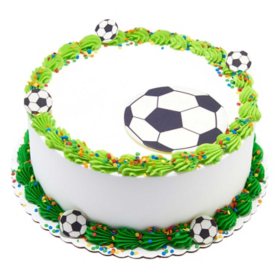Soccer 10" Double Layer Cake