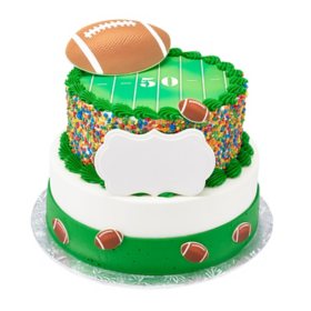 Football Two-Tier Cake
