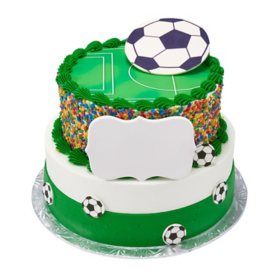 Soccer Two-Tier Cake